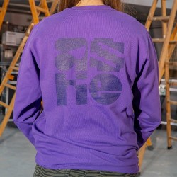 Sudadera unisex morada Aske