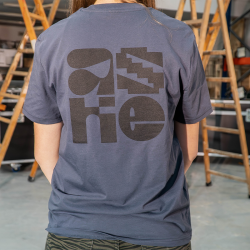 Camiseta unisex gris Aske