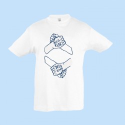 Camiseta blanca de niño 2 logo