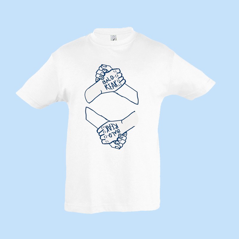 Camiseta blanca de niño 2 logo