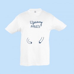 Camiseta blanco de niño ETZAIGUZU