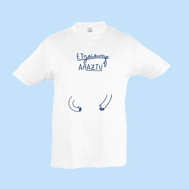 Camiseta blanco de niño ETZAIGUZU