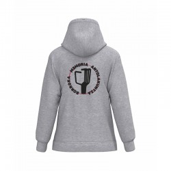 Sudadera corte recto gris...