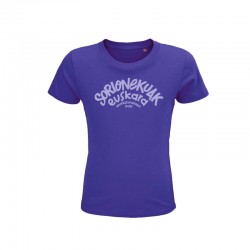 Camiseta infantil morada...